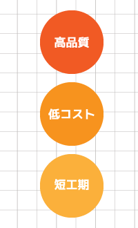 高品質・低コスト・短工期-スマホ表示